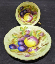 Load image into Gallery viewer, Hand Painted Bone China Tea Cup & Saucer - Occupied Japan - Like Aynsley Orchard