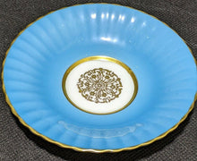 Load image into Gallery viewer, PARAGON Fine Bone China Demitasse Cup & Saucer - Bright Blue with Gold Border