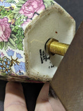 Load image into Gallery viewer, Crown Ducal Ware - England - Roseland Chintz - Table Lamp - Working