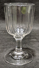 Load image into Gallery viewer, Turn Of The Century, Panel, Thick Pressed Glass Pedestal Goblet