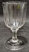 Load image into Gallery viewer, Turn Of The Century, Panel, Thick Pressed Glass Pedestal Goblet