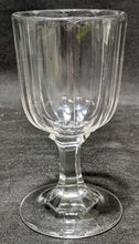 Load image into Gallery viewer, Turn Of The Century, Panel, Thick Pressed Glass Pedestal Goblet