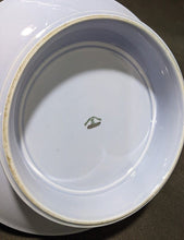 Load image into Gallery viewer, Blue With Platinum Rim Pedestal Cake Plate & 4 Side Plates by Johann Haviland