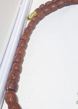 Load image into Gallery viewer, Natural Red Coral Bead Necklace / Strand With 18 Kt Gold Clasp - 24"