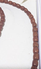 Load image into Gallery viewer, Natural Red Coral Bead Necklace / Strand With 18 Kt Gold Clasp - 24"