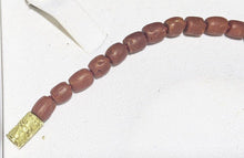 Load image into Gallery viewer, Natural Red Coral Bead Necklace / Strand With 18 Kt Gold Clasp - 24"