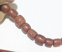 Load image into Gallery viewer, Natural Red Coral Bead Necklace / Strand With 18 Kt Gold Clasp - 24"