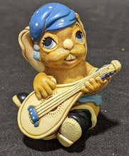 Load image into Gallery viewer, PENDELFIN Hand Painted Stonecraft Bunny / Rabbit Figurine with Mandolin