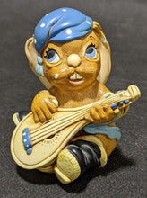 Load image into Gallery viewer, PENDELFIN Hand Painted Stonecraft Bunny / Rabbit Figurine with Mandolin As Is