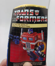 Load image into Gallery viewer, Optimus Prime 1984 G1 Pre Rub Transformers Action Figure *Rare* Canadian Variant