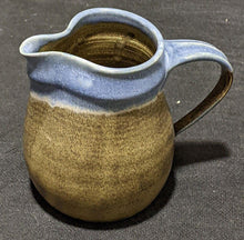 Load image into Gallery viewer, Beautiful Earth Tone Blue & Brown Pottery Cream & Sugar Set - As Is