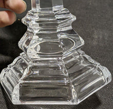 Load image into Gallery viewer, Tiffany & Co. Glass / Crystal Candle Stick Holder - 8"