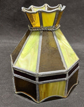 Load image into Gallery viewer, Beautiful Vintage Stained Glass / Slag Glass Lamp Shade