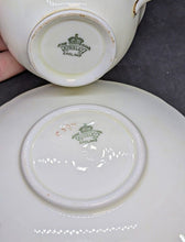 Load image into Gallery viewer, AYNSLEY Bone China Tea Cup & Saucer - Maroon Border, Floral Bowl