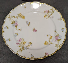 Load image into Gallery viewer, 4 Vintage LIMOGES Fine China Bread & Butter Plates Scalloped Rim, Floral Design