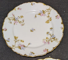 Load image into Gallery viewer, 4 Vintage LIMOGES Fine China Bread & Butter Plates Scalloped Rim, Floral Design