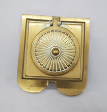 Load image into Gallery viewer, Vintage Brass Inkwell With Milk Glass Insert