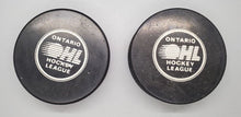 Load image into Gallery viewer, Hockey Pucks Lot - Erie Otters & Oshawa Generals