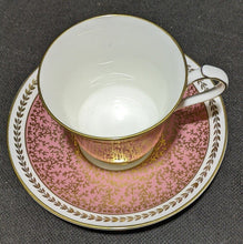 Load image into Gallery viewer, AYNSLEY Bone China Tea Cup & Saucer - Pink With Gold Twig Design - 2968