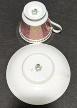 Load image into Gallery viewer, AYNSLEY Bone China Tea Cup & Saucer - Pink With Gold Twig Design - 2968