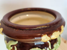 Load image into Gallery viewer, Antique Majolica Vase - Unmarked - on Metal Footings