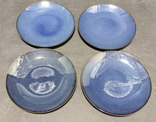 Load image into Gallery viewer, 4 Midnight Blue DENBY Stoneware Flat Charger Plates - 11"