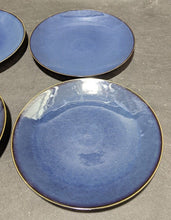 Load image into Gallery viewer, 4 Midnight Blue DENBY Stoneware Flat Charger Plates - 11"