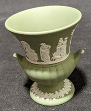 Load image into Gallery viewer, Miniature Wedgwood Green Jasperware Urn