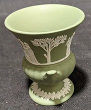 Load image into Gallery viewer, Miniature Wedgwood Green Jasperware Urn