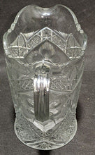 Load image into Gallery viewer, Vintage Pressed Glass Water Pitcher / Ewer