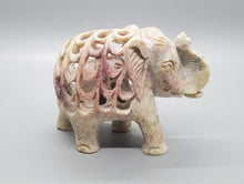 Load image into Gallery viewer, Beautiful Carved Double Elephant - Trunk Up