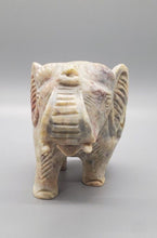 Load image into Gallery viewer, Beautiful Carved Double Elephant - Trunk Up