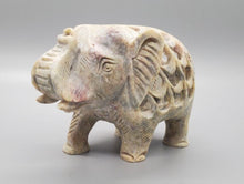 Load image into Gallery viewer, Beautiful Carved Double Elephant - Trunk Up