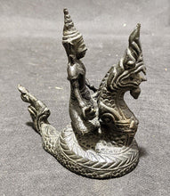 Load image into Gallery viewer, Vintage Bronze Thai Statue - Vishnu Riding Sehsha Naga - 5" x 5"