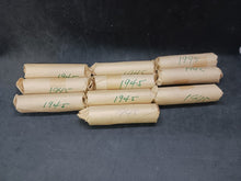 Load image into Gallery viewer, 1945 Canadian Nickel Roll (Canada 5 cent) (40 coins per roll) x 10 Rolls Lot B