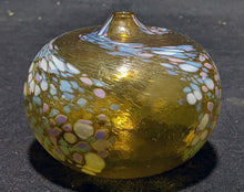 Load image into Gallery viewer, Beautiful, Delicate Art Glass Orb / Vase -- Signed -- Orange