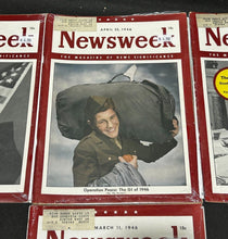 Load image into Gallery viewer, 1946 Vintage Newsweek lot of 4 Magazine, NM Condition