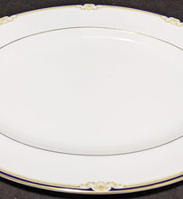 Load image into Gallery viewer, WEDGWOOD Bone China Platter - Cavendish - Cobalt & Gold - 15 1/4"