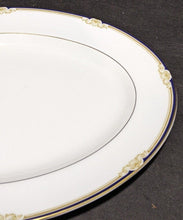 Load image into Gallery viewer, WEDGWOOD Bone China Platter - Cavendish - Cobalt & Gold - 15 1/4"