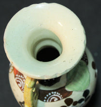 Load image into Gallery viewer, Antique Japanese Satsuma Pottery Vase w/ Marking
