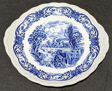 Load image into Gallery viewer, W.H. Grindley & co. Staffordshire England - Blue & White Cake Plate