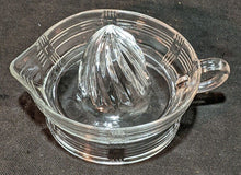 Load image into Gallery viewer, Vintage EAPG Glass Lemon / Citrus Juicer With Handle and Spout