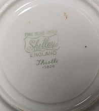 Load image into Gallery viewer, SHELLEY Bone China Saucer - Thistle - Pink Scalloped Border