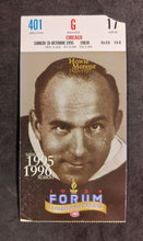 Load image into Gallery viewer, 1995 October 28 Montreal Forum Ticket Stub w/ Morenz Cover - Cut Corner