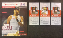 Load image into Gallery viewer, 2019 Rogers Cup Tennis Program & 3 ticket stubs Naomi Osaka vs Serena Williams