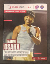 Load image into Gallery viewer, 2019 Rogers Cup Tennis Program & 3 ticket stubs Naomi Osaka vs Serena Williams