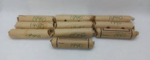Load image into Gallery viewer, 1940 Canadian Pennies (50 coins per roll) 10 rolls lot
