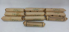 Load image into Gallery viewer, 1940 Canadian Pennies (50 coins per roll) 10 rolls lot