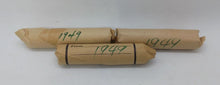 Load image into Gallery viewer, 1949 Canadian Pennies (50 coins per roll) 3 rolls