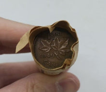 Load image into Gallery viewer, 1949 Canadian Pennies (50 coins per roll) 3 rolls